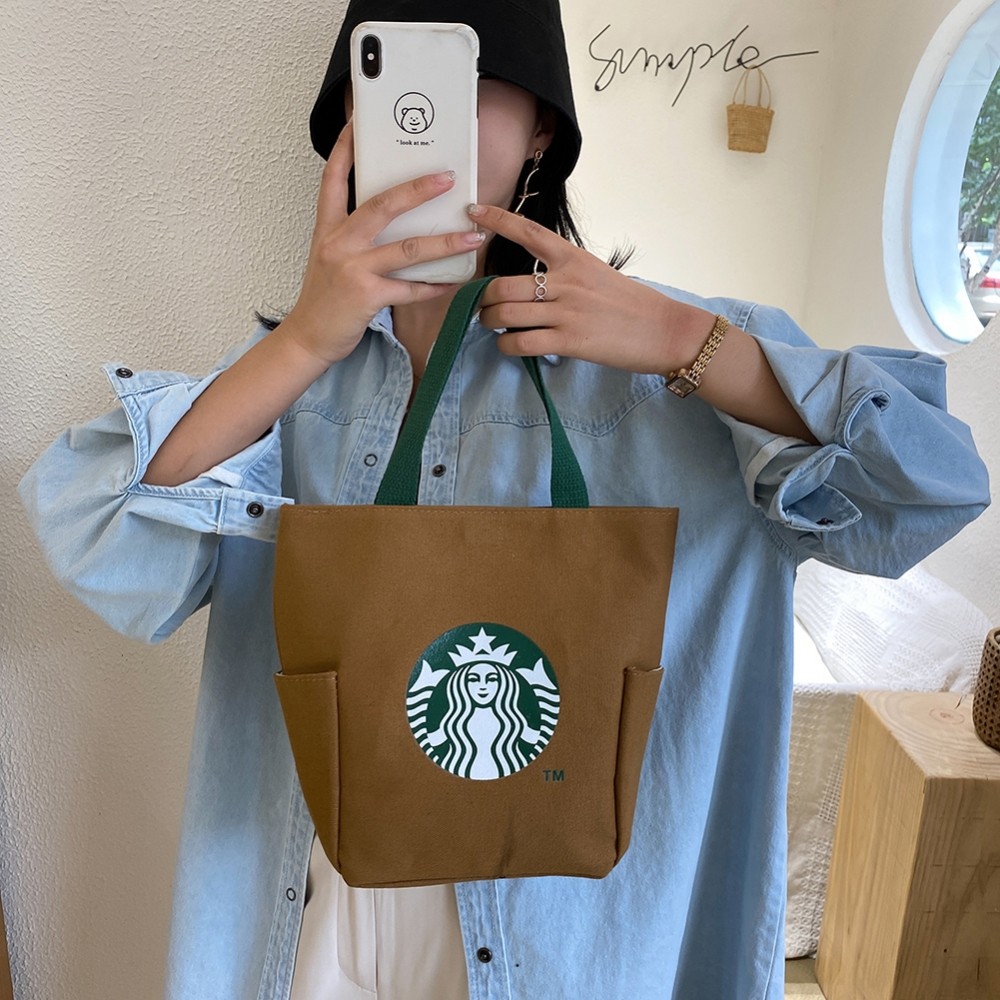 [DOLLDOLL-VN]Lunch Box Japanese Large Capacity Mom Bag Canvas Durable Easy To Clean