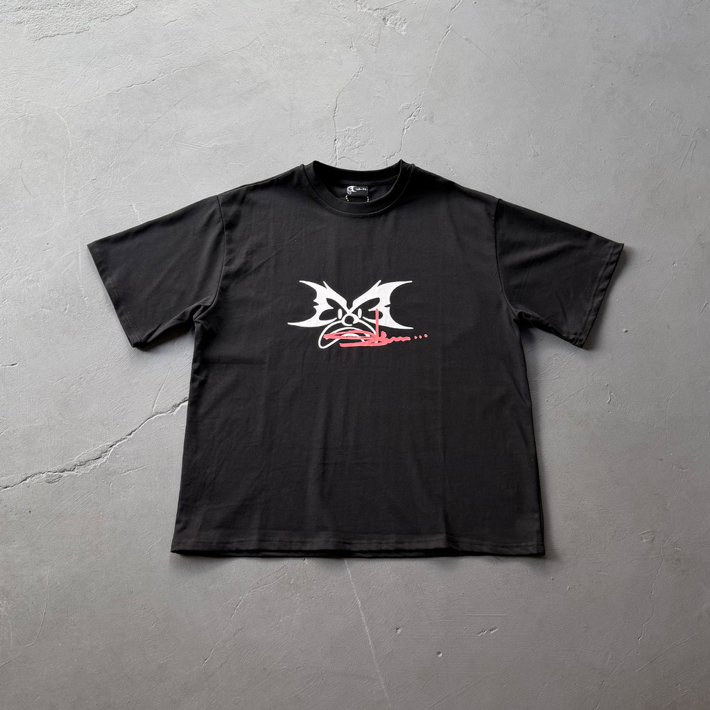 FGEF Popular mertra Heavy Short Sleeve t T-shirts for men and women with ghost face letter print TEE