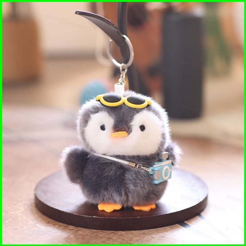 PS1 Penguin Plushie Móc khóa có kính râm Túi đựng máy ảnh Mini Túi dễ thương Charm SP1