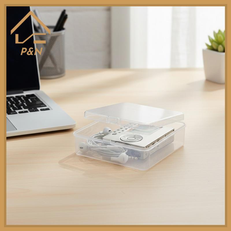 [P & N} Hộp đựng nhựa chống trầy xước Vỏ chống ẩm chống thấm nước cho máy nghe nhạc mini MD Walkman 