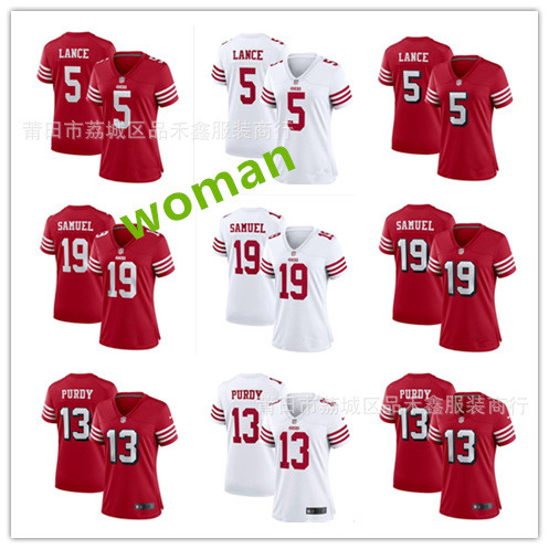 Giao hàng trong ngàyQuần Áo Trẻ Em Quần Áo Nữ 49 Người 49ers 5-Lance 85-Kittle 23-Rugby Quần Áo