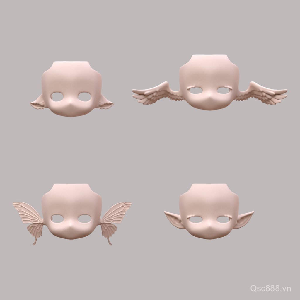[Hàng có sẵn] gsc Face Shell ob11 Mặt trống 12 điểm bjd Face Shell GSC Nendoroid Head Asami Makeup 2