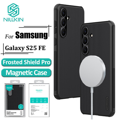 Nillkin SuperFrosted Shield Pro Ốp Lưng Từ Tính Cho Samsung Galaxy S25 FE Ốp Điện Thoại Siêu Mỏng Matte TPU + PC Chống Vân Tay Chống Sốc Ốp Lưng