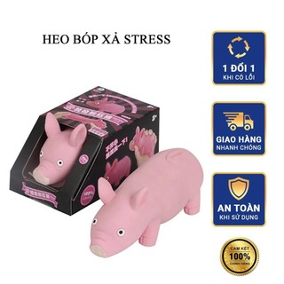  Đồ chơi squishy nắn bóp đàn hồi co dãn giảm stress hình chú heo màu hồng 