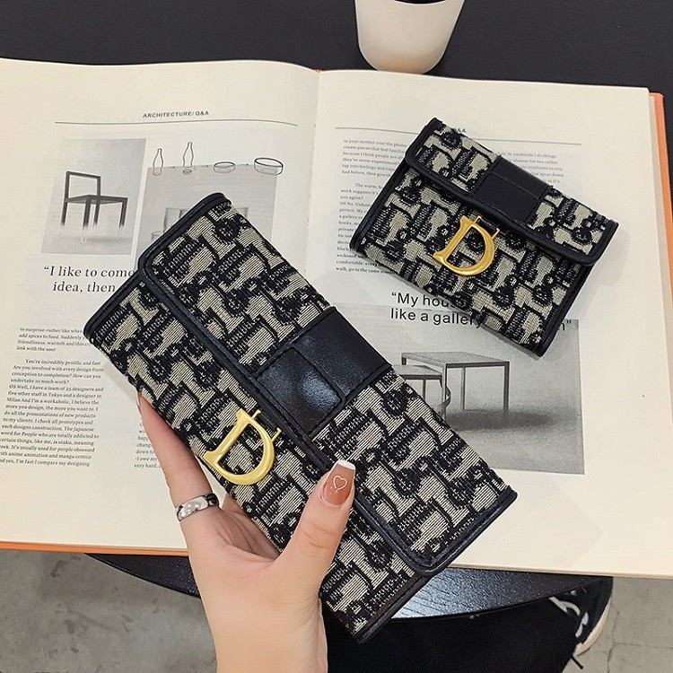 short female wallet multi -compartment women's wallet mini hand -held female wallet Ví dài Ins Niche