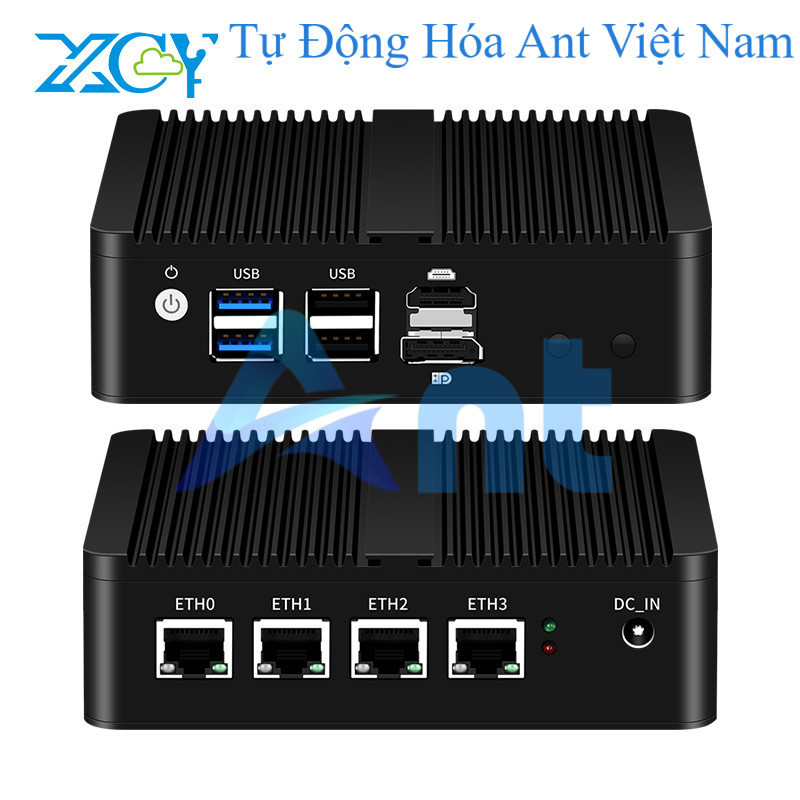 XCY Pfsense  Mini PC N100 DDR5 M.2 NVMe SSD 4X Intel ethenret i225v i226v Windows Linux x86 Bộ định 