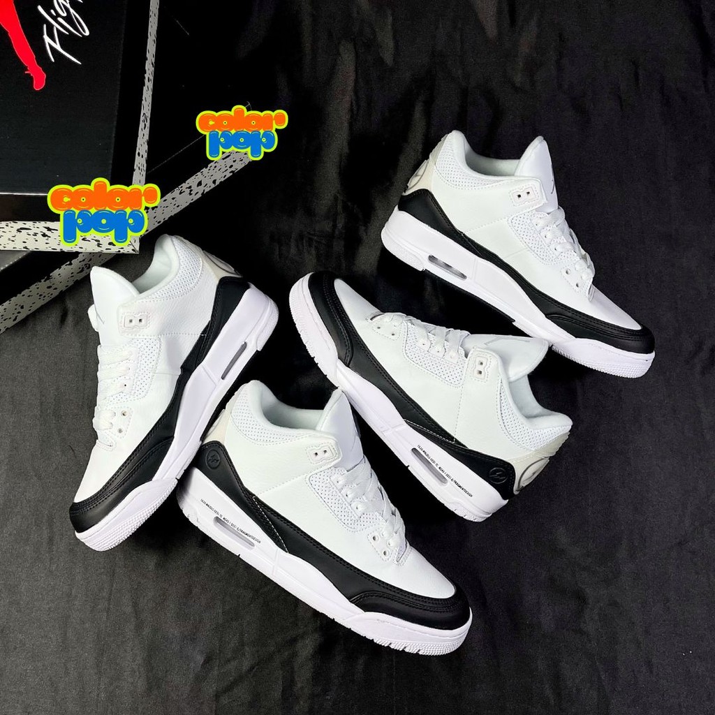 Giày Thể Thao Sneaker JD3 Trắng Đen Cổ Cao Nam Nữ Cao Cấp Tặng Kèm Hộp Bảo Vệ Full Box