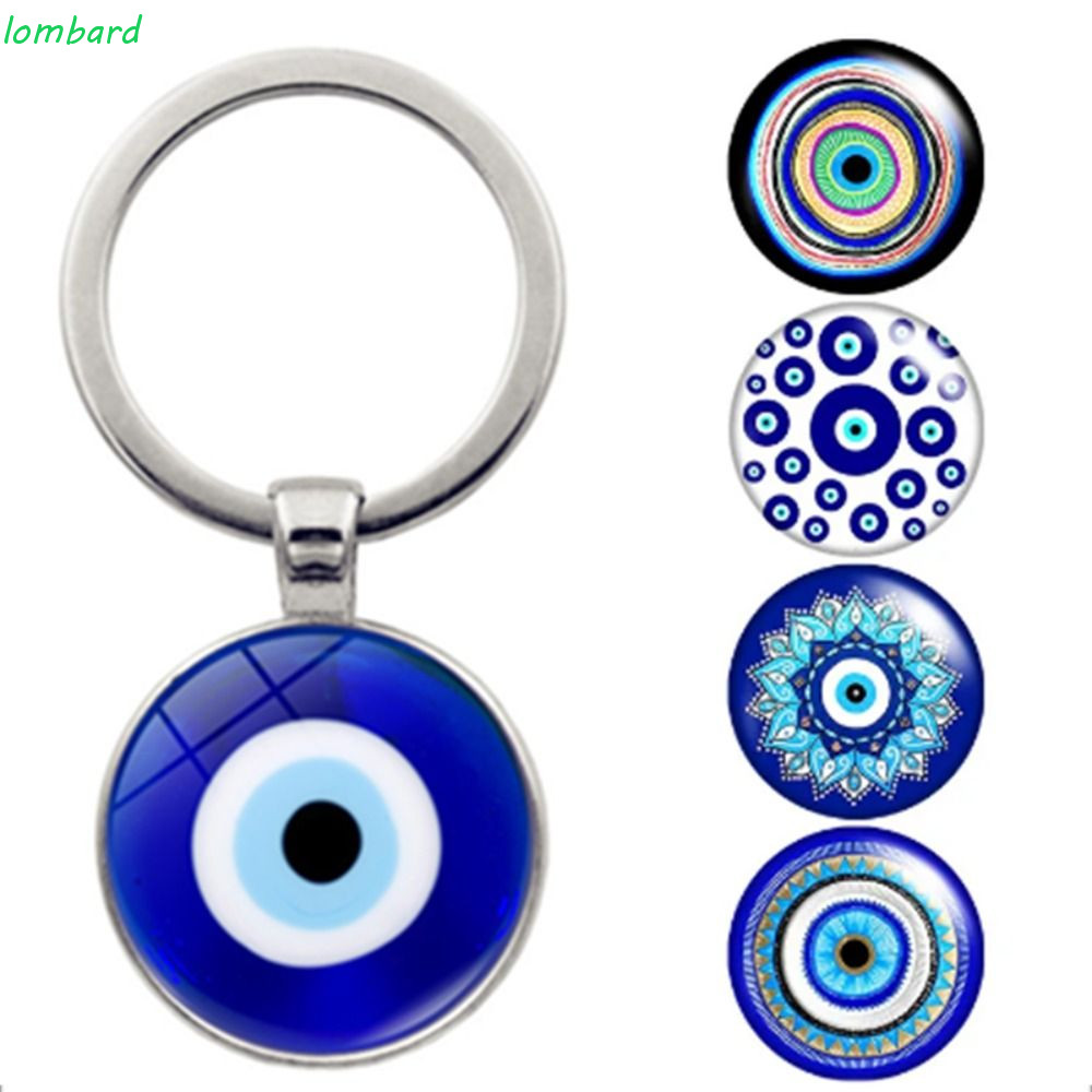 LOMBARD Evil Eye Keyring, Blue Evil Eye Lucky Blue Evil Eye Mặt dây chuyền, Mặt dây chuyền ô tô Tran