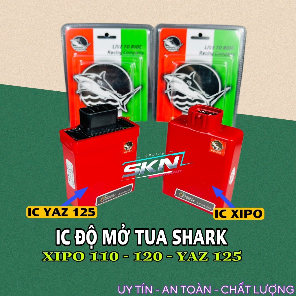 ic SHARK mở tua cho xe Xipo Yaz ( SPORT ) RGV + monbin sườn chính hãng >>