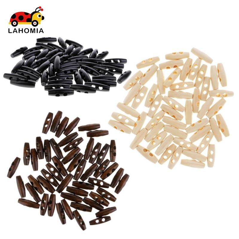 Bộ 50 Nút Chuyển Đổi Bằng Gỗ DIY Thủ Công Thủ Công Cho Trẻ Em Quần Áo Trẻ Em