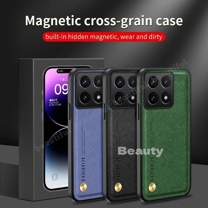 Dành Cho Xiaomi 15T 15 T Pro 15T Pro XiaoMi15T 5G Ốp Da PU Màu Trơn Sang Trọng Cho XiaoMi15TPro TPU 
