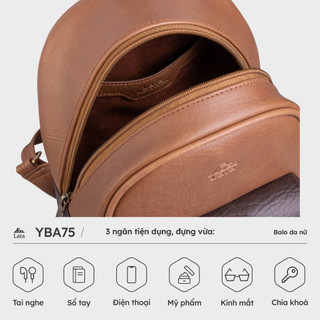Balo Lata (Thời trang nữ mini cá tính cỡ trung - Balo da BAL75)