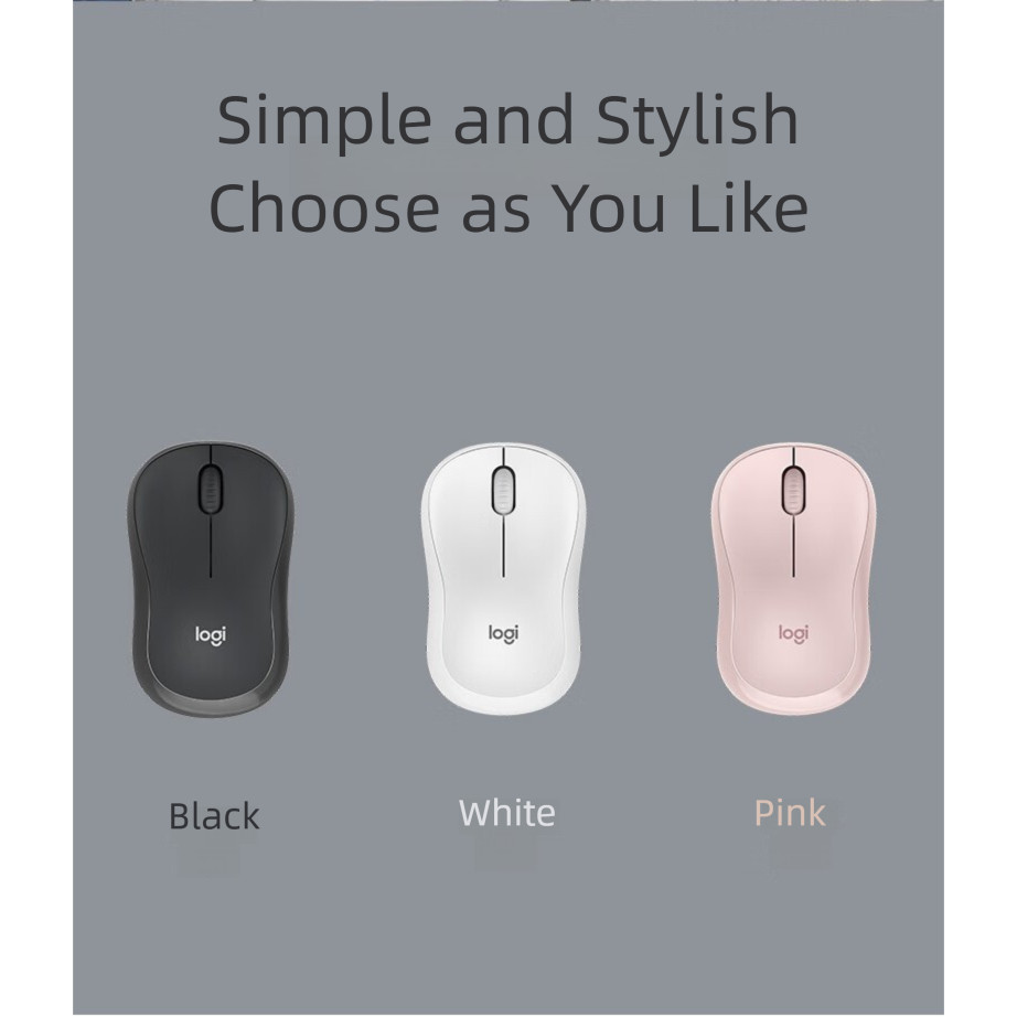 Chuột Bluetooth Im Lặng Logitech M240, Chuột Không Dây Tay Phải Thoải Mái Cho Gia Đình & Văn Phòng