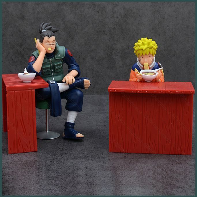 YT4 NARUTO Uzumaki Naruto Umino Iruka Ichiraku Ramen Cảnh Nhân Vật Hành Động Anime Bộ Sưu Tập Trang 