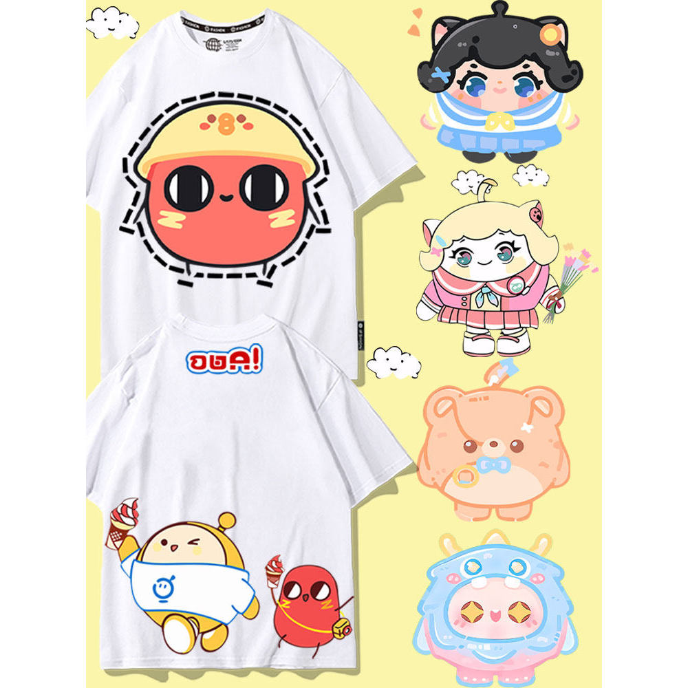 2026 Spot New Egg Boy Party Áo thun đồng thương hiệu Đậu đỏ JK Girl Little Black Egg Original Quần á