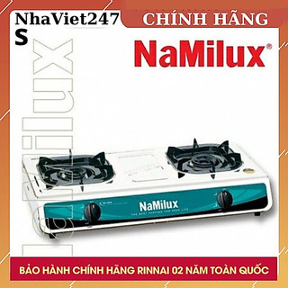 Bếp gas đôi Namilux NA-606ASM- Mặt bếp inox sáng bóng,chống rỉ,siêu bền,Lửa xanh to,Bảo Hành 2 Năm