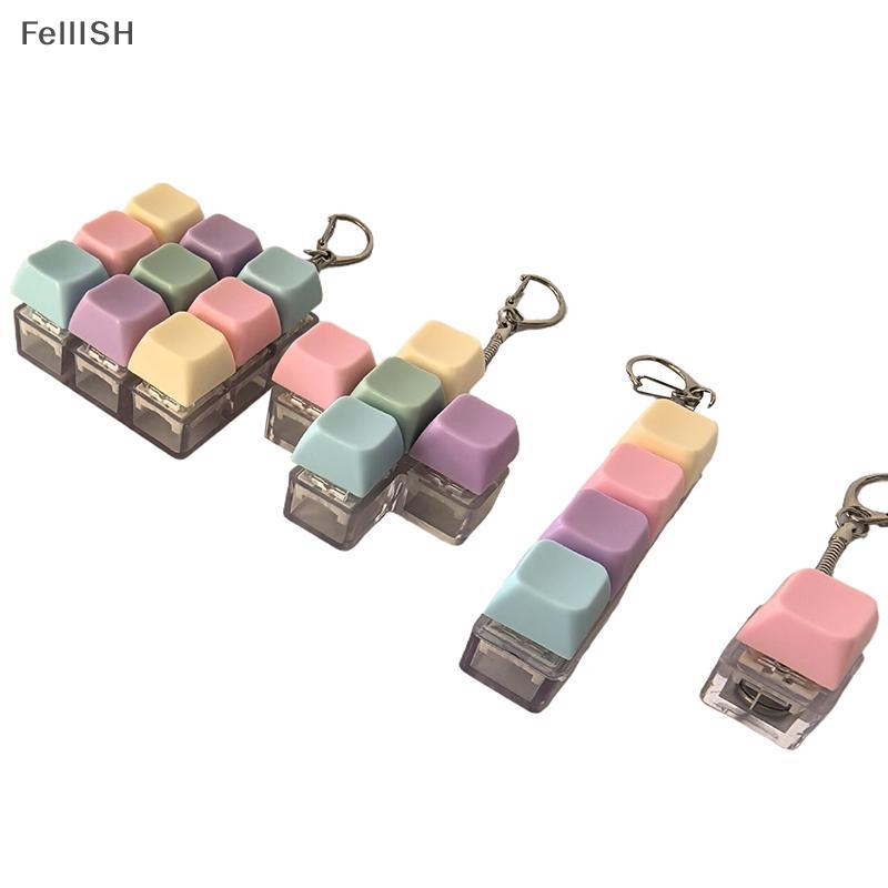 [Felli] 1 / 4 / 5 / 9 Nút đầu ngón tay Keycap Đồ chơi móc khóa giảm căng thẳng 436br