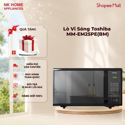 Lò Vi Sóng Toshiba MM-EM25PE(BM) - 25L – 800W – Cảm Ứng LED – 11 Mức Công Suất | Bảo hành 12 tháng
