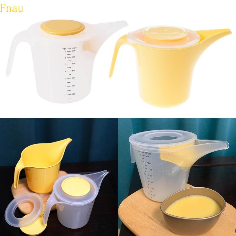 Fnau Measure Pitcher Splashs proof Mixing Cup có nắp lọc 1500ml Đổ cốc