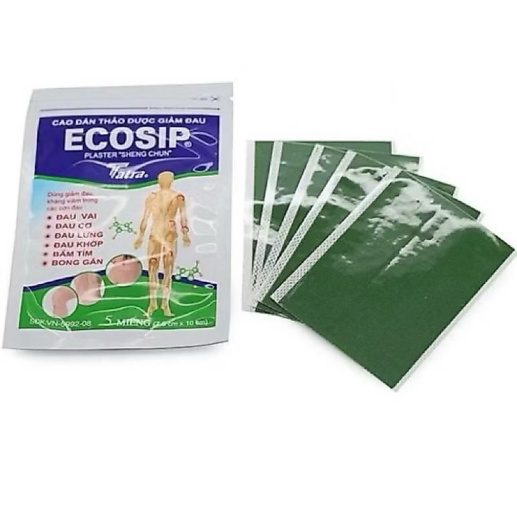 Miếng dán giảm đau Ecosip( gói x 5 miếng)
