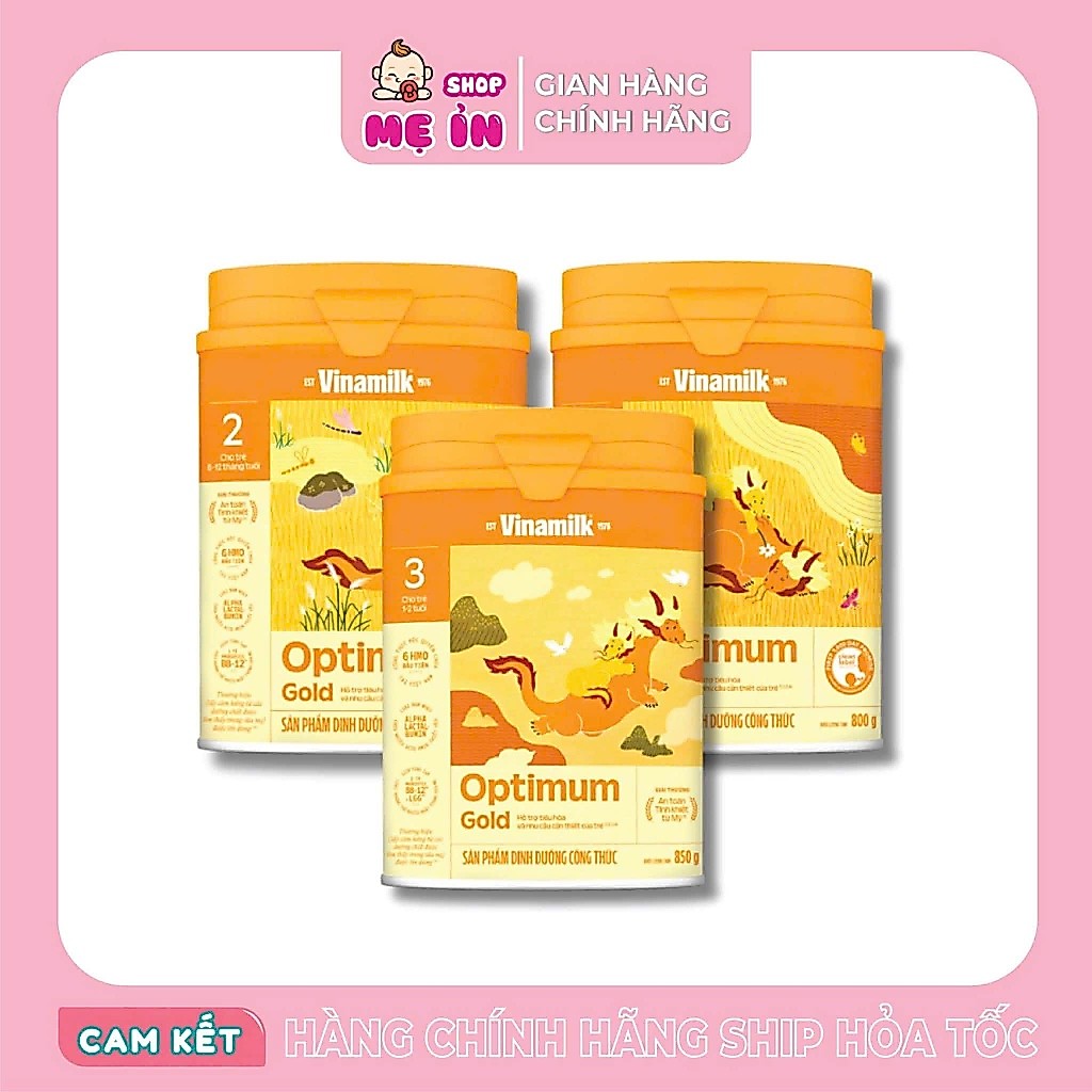 Sữa bột Vinamilk Optimum Gold 1,2,3,4 đủ số chính hãng
