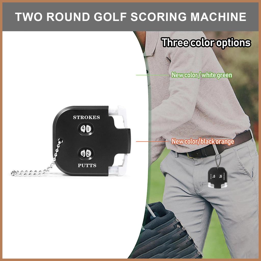 Bộ đếm chơi gôn Clicker 2 chữ số Bộ đếm chơi gôn Clicker Bộ đếm tay Clicker có dây chuyền Bộ đếm điể
