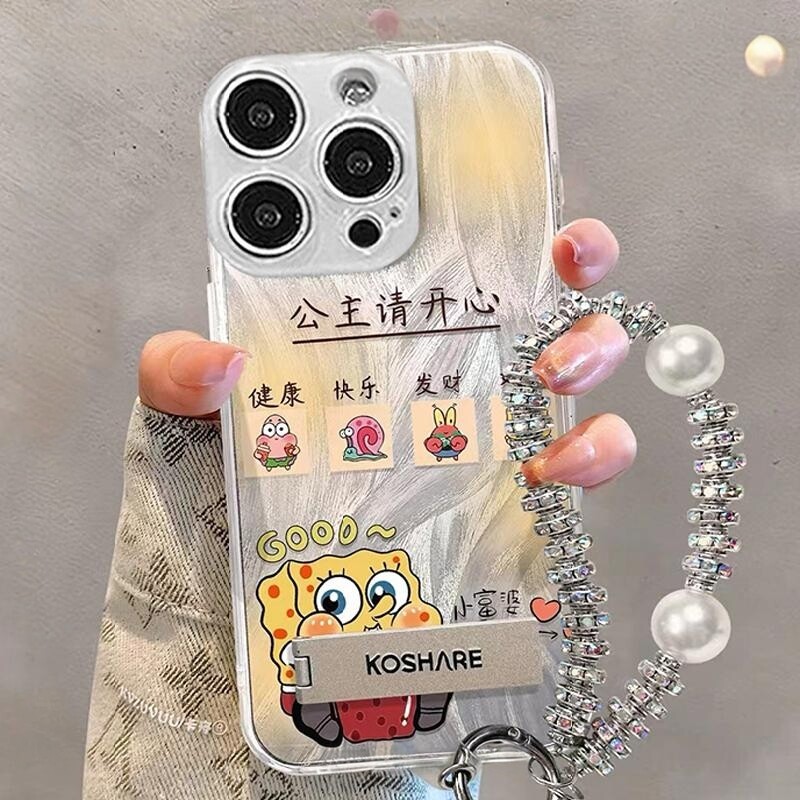 SpongeBob SquarePants Giá đỡ Thích hợp cho Meizu 21note Vỏ điện thoại Meizu 20pro Vỏ bảo vệ Phong cá