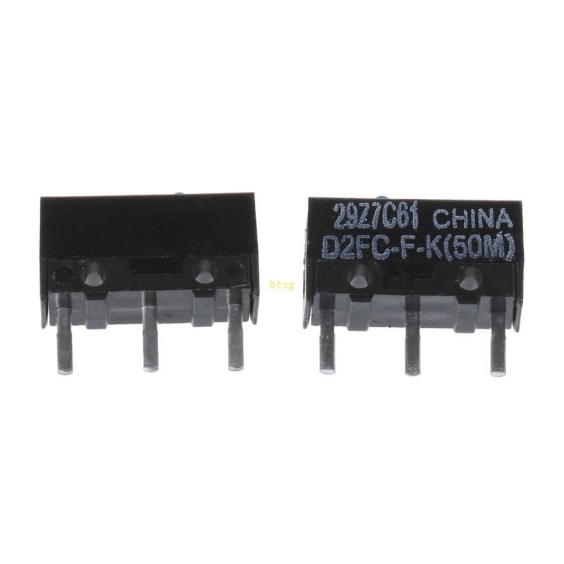 Btsg 2 Cái 10 Chiếc Chuột Chính Hãng Micro Switch Micro Nút Xanh Chấm D2FC-F-K Công Tắc 50Million D2