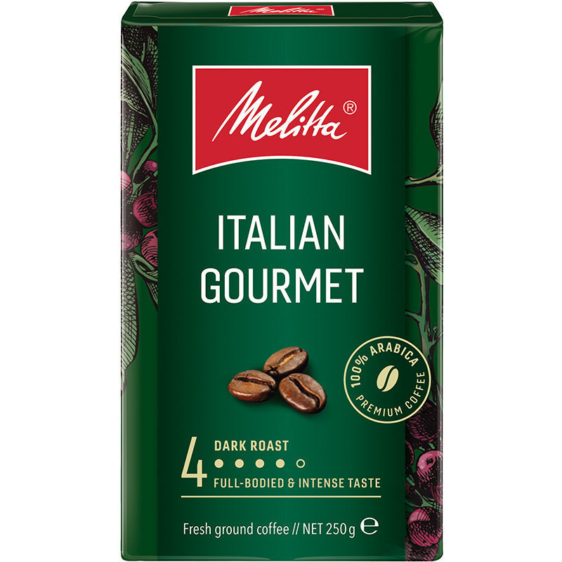 Melitta Melitta Medium Dark Roast Arabica Bột 250g Italian Classic 6YBP