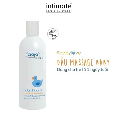 Dầu Massage Cho Trẻ Từ 1 Ngày Tuổi Baby & Kids Oil Ziaja Baby Giúp Chăm Sóc Và Bảo Vệ Da Cho Bé 270ml
