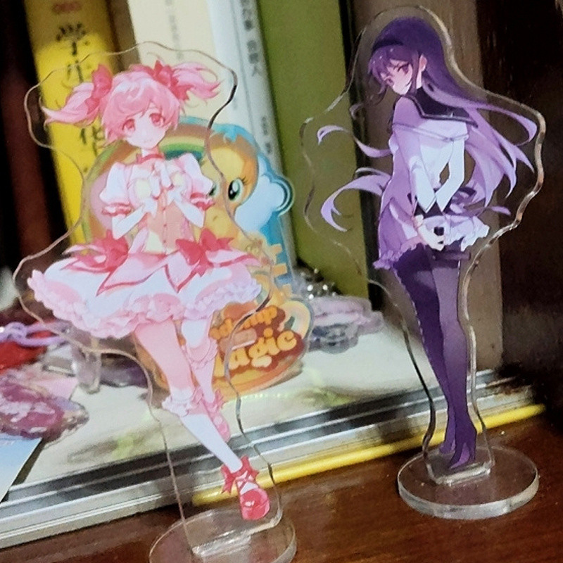 Anime Nhật Bản Puella Magi Madoka Magica Kaname Madoka Akemi Homura Acrylic Hình Đứng Mẫu Tấm Trang 