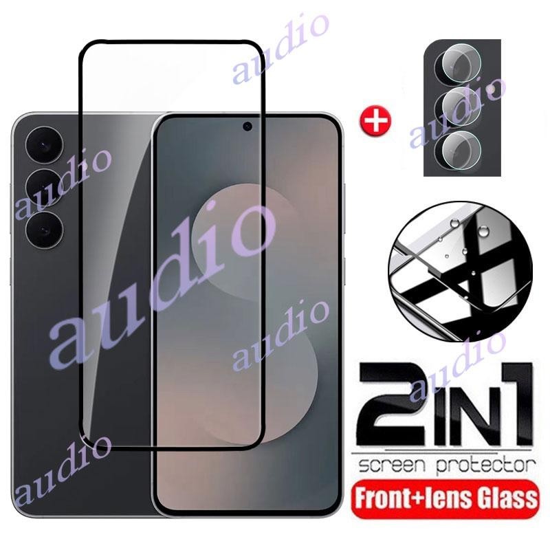 Dành Cho Samsung S25 FE 5G 2in1 Kính Cường Lực Cho Samsung Galaxy S25 FE S25FE 5G 2025 Với Phim Ống 