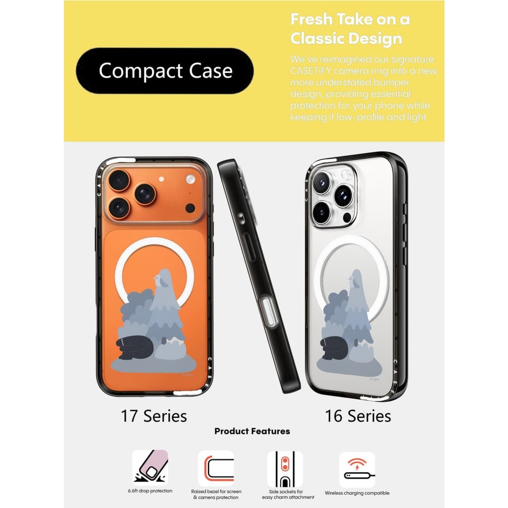 CASECASE X WATING CHO LUV của L Y Ốp Lưng Cứng Trong Suốt Nhỏ Gọn Cho Apple IPhone 17 Pro Max 17Air 