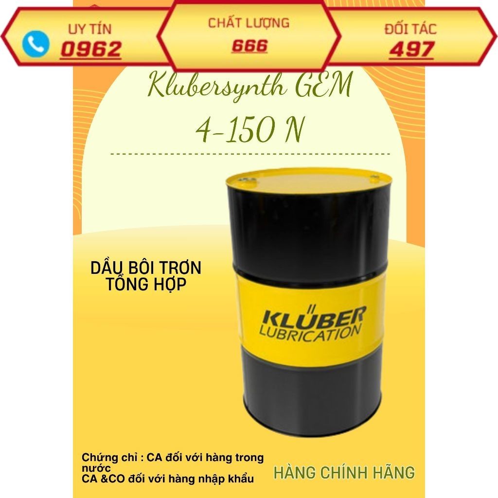 ( Hàng mới về ) Klubersynth GEM 4-150 N