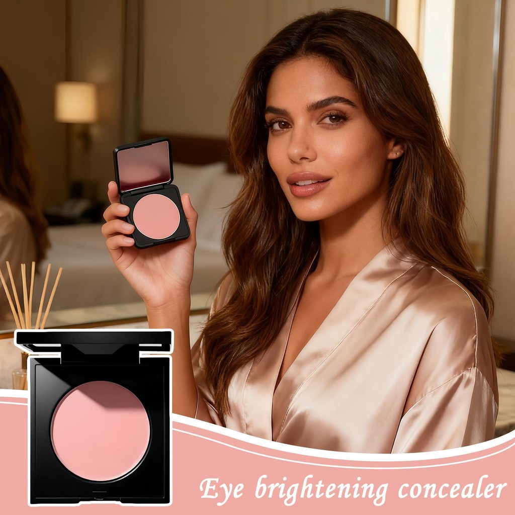 Under Eye Brightener Concealer Pink Brightener Eye Concealer Trang điểm Hydrating Long Lasting Color