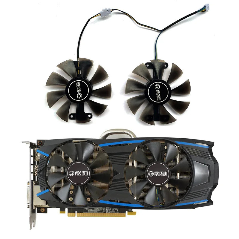 2 Chiếc GA91S2H 4pin 85mm GTX1060 GPU Cooler Cho GALAXY GTX950 GTX960 KFA2 GALAXY GeForce GTX1060 EX