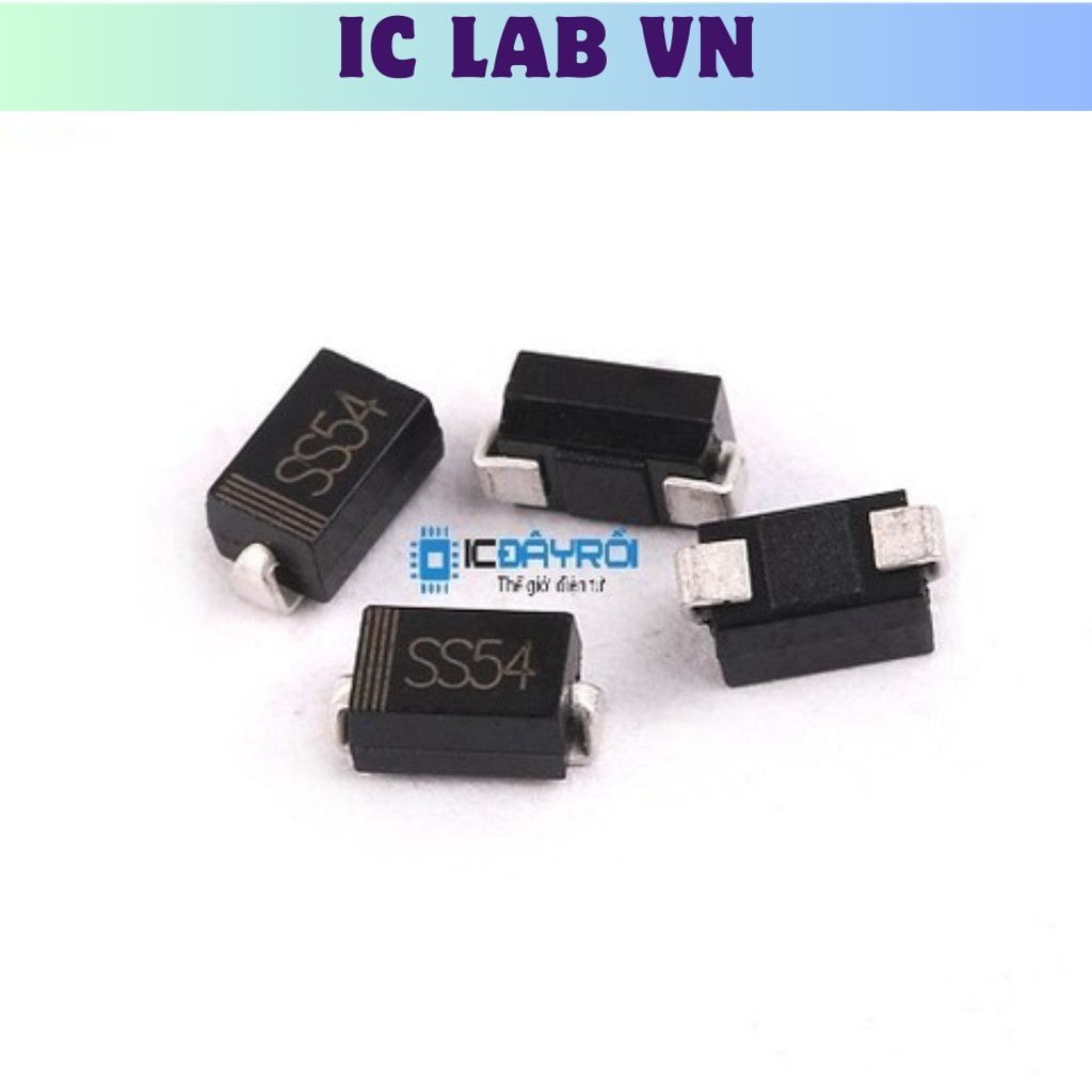 [30 Cái]- Diode Shotky SS54 1N5824 5A 40V SMA Ic Lab VN