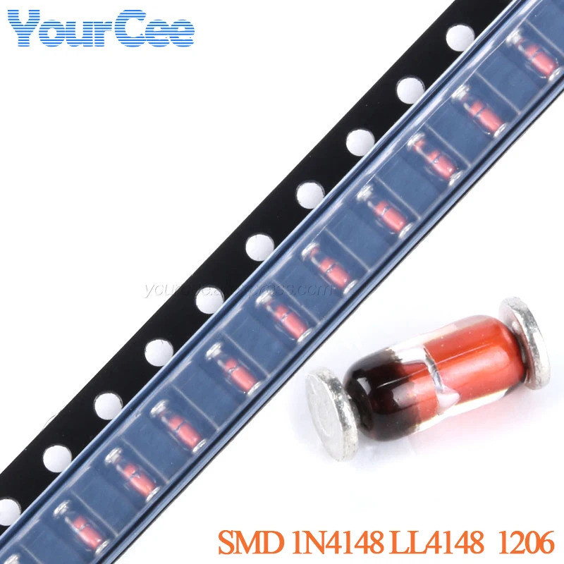 200 Cái / 50 Chiếc SMD Diode 1N4148 LL4148 4148 LL34 Công Tắc Chuyển Đổi Điốt 1206 Gói