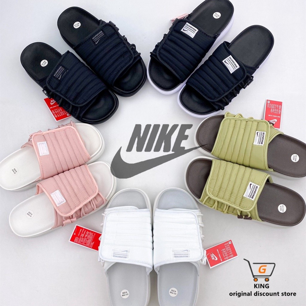 NK Asuna Slide 2 "Đen / Hite" Asuna Dòng điều chỉnh chức năng thế hệ thứ hai Dép đi biển thể thao gi