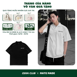 Áo polo oversize Hydra ODIN CLUB, Áo thun có cổ form rộng nam nữ unisex, Local Brand ODIN CLUB