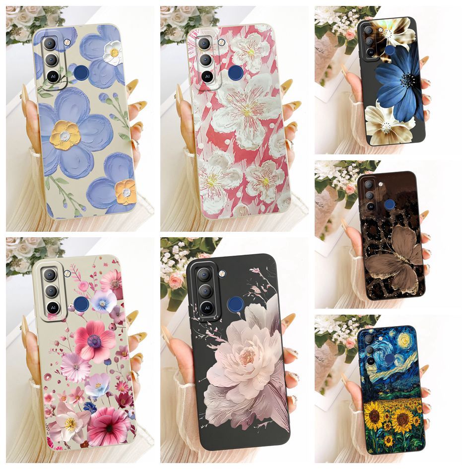 Vỏ bảo vệ Camera cho Tecno Pop 5 Pro BD4j BD4h / Pop 5 LTE BD4 BD4i BD4a Vỏ điện thoại TPU mềm hình 