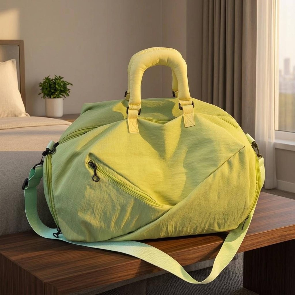 Túi Duffel du lịch Túi Duffel thể thao nhẹ Hành lý Dệt dệt Tay cầm có đệm