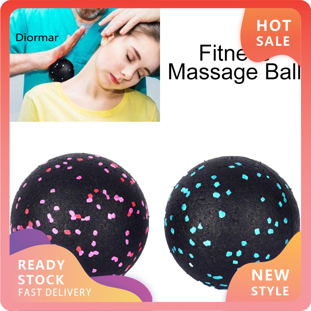 DM- EVA Ball Yoga Fitness Roller Muscle Fascia Relax Body Foot Leg Neck Massage
