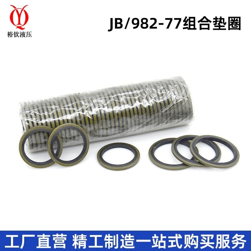 JB982-77 Kết Hợp Gioăng Gioăng Vòng Niêm Phong Ống Dầu Áp Lực Cao Kết Hợp Niêm Phong Gioăng O Khung 