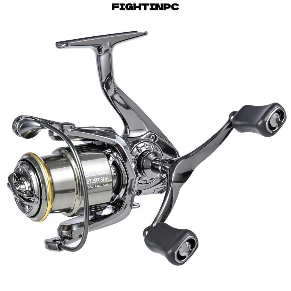 Máy Câu Cá FIGHTINPC, Máy Quay Tay Trái Phải Kéo Tối Đa 18LBS, Tỷ Lệ Bánh Răng Bền 5.2: 1 Ống Kéo Nô