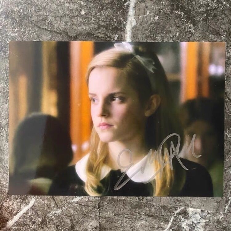 Harry Potter Hermione Emma Watson Autographed License Event Site Autographed Fidelity Bộ sưu tập khô