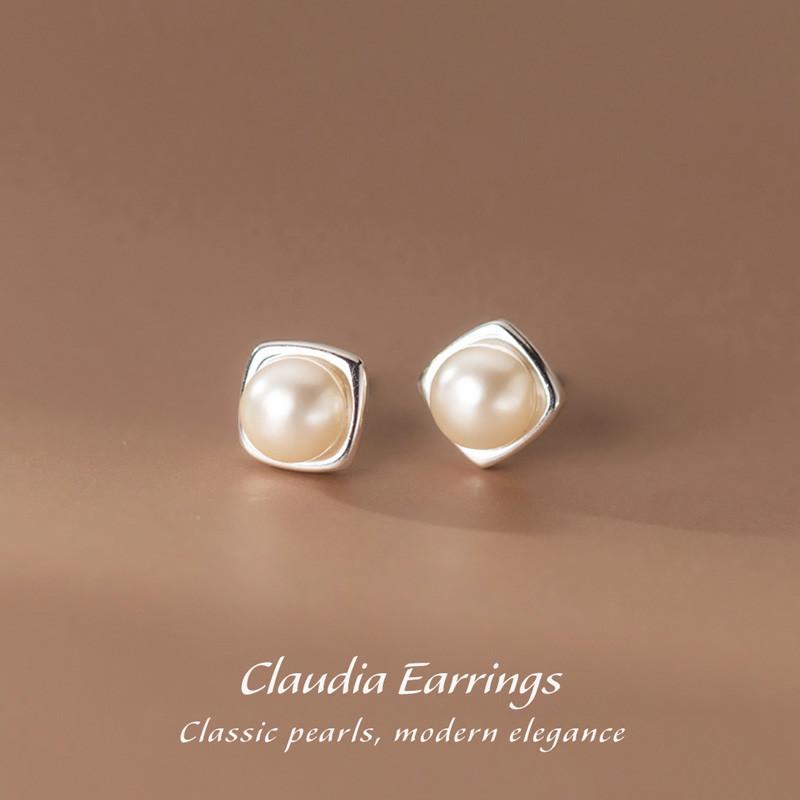 Bông tai Claudia Bạc S925 [MERCELO]