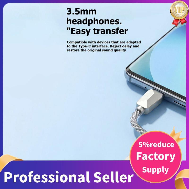 Cáp chuyển đổi tai nghe nữ Type-C sang 3,5mm Bộ giải mã âm thanh 32 Bit / 384kHz với Chip KT02H20