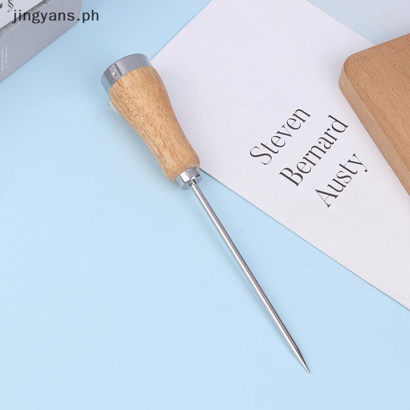 Jingyans Ice Pi Ice Icing Breaker Tay cầm bằng gỗ Thép không gỉ Ice Pi Punch Crusher Cotail Sti Frui