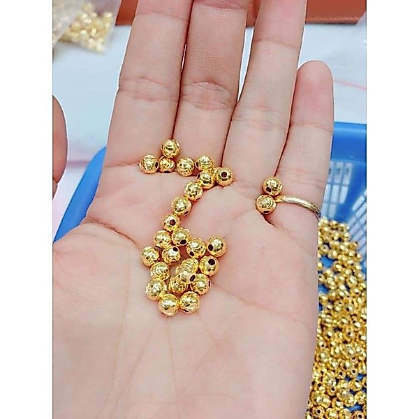 1 VIÊN BI BẠC 5 LI XI VÀNG bi bạc 5mm
